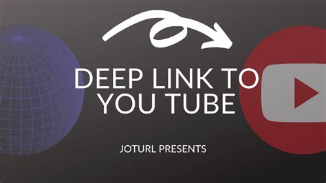 THE EASIEST WAY TO CREATE A DEEP LINK TO YOUTUBE.